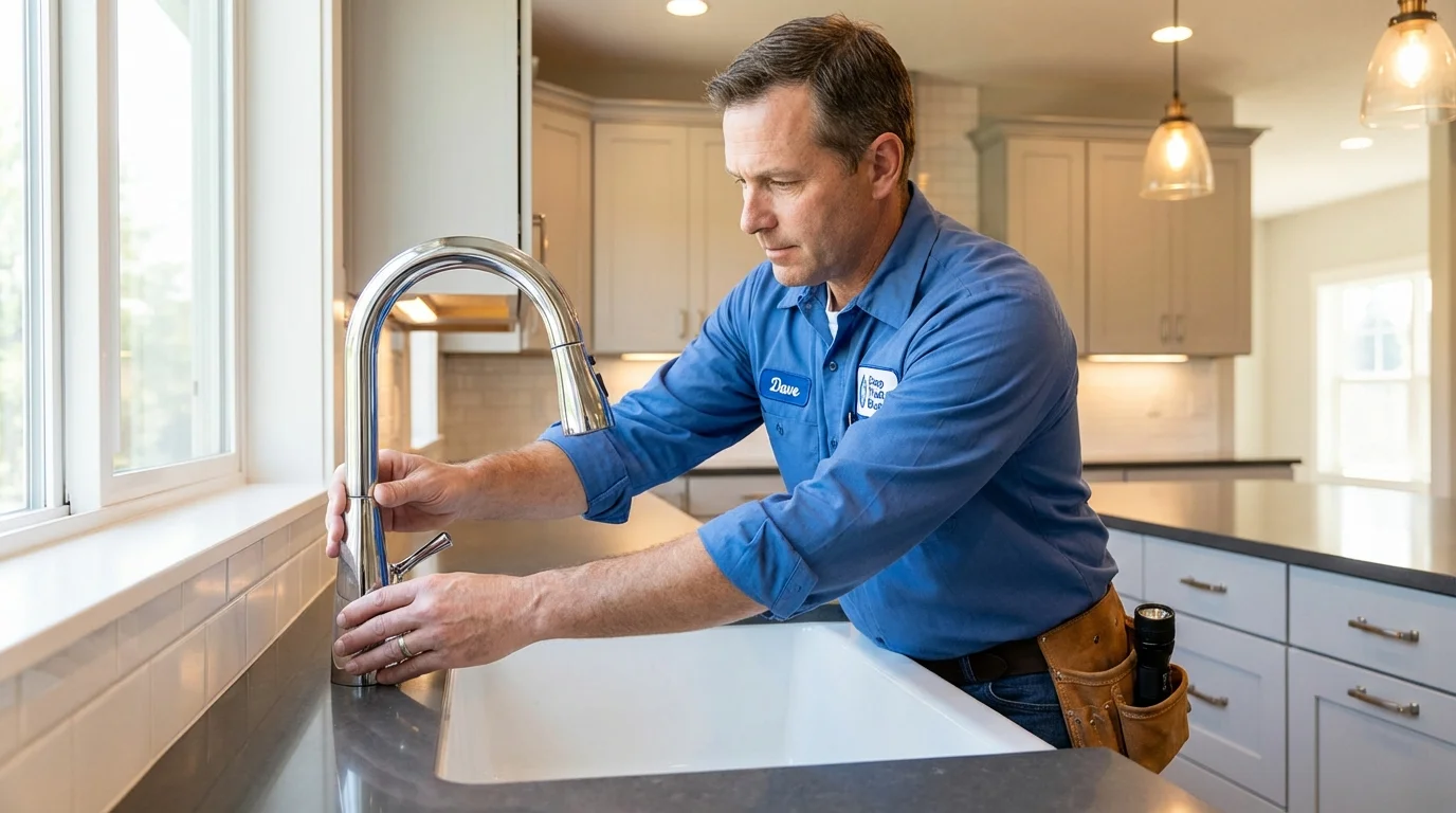 Kitchen faucet installation by Johns Plumbing LLC in Questa